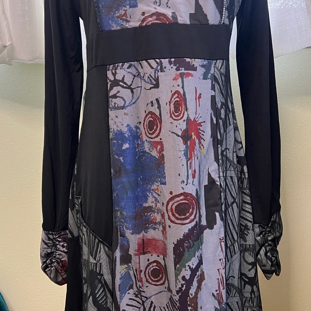 Young Threads Patchwork Long-Sleeve Dress - image 5